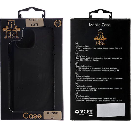 Idol 1991 Velvet Εlite Back Cover Σιλικόνης Μαύρο (iPhone 14)