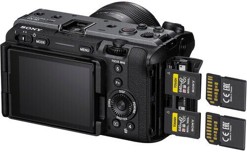 Sony Camcorder FX30 4K UHD @ 120fps CMOS Sensor Storage on Memory Card with 3" Touchscreen and HDMI ILME-FX30B