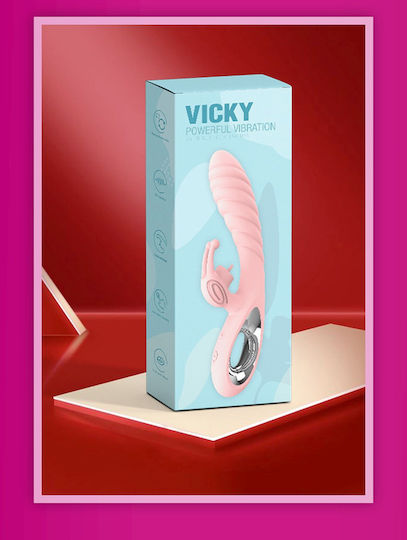 Boss Of Toys Vicky Δονητής Rabbit Vibrator 20cm Pink