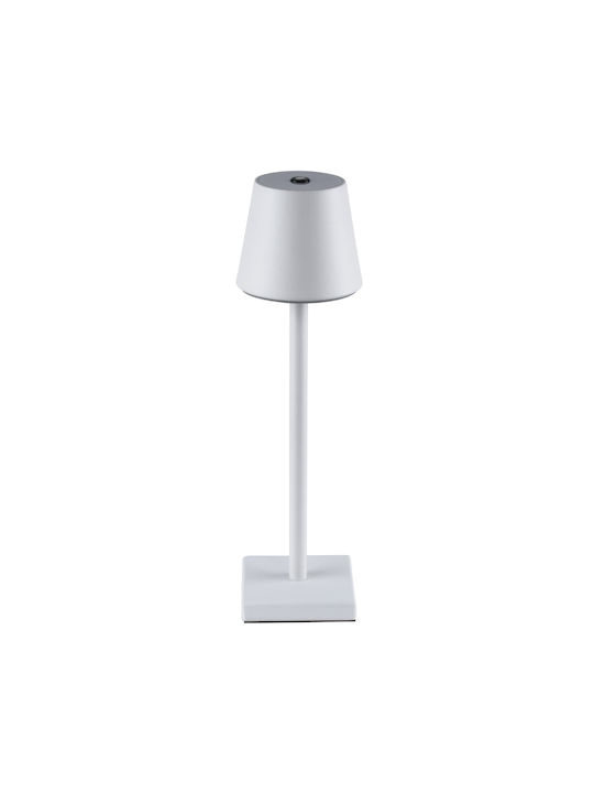 GloboStar Nega Outdoor Floor Lamp LED 2.2W with Warm White Light IP44 White