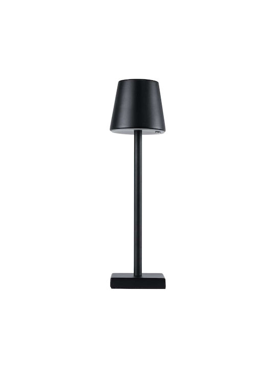 GloboStar Nega Metal Table Lamp LED with Black Shade and Base