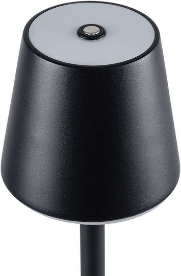 GloboStar Nega Metal Lampă de masă LED cu Abajur Negru și Bază