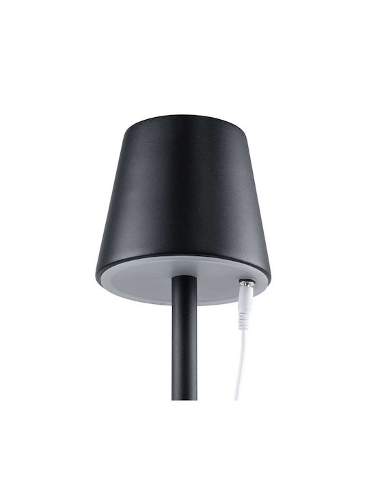 GloboStar Nega Metal Table Lamp LED with Black Shade and Base