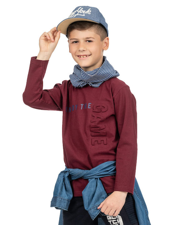 Energiers Kids Blouse Long Sleeve Burgundy