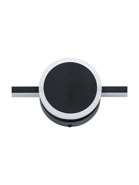 GloboStar Opal Modern Lamp Bathroom with Integrated LED and Natural White Light Black 60x10cm