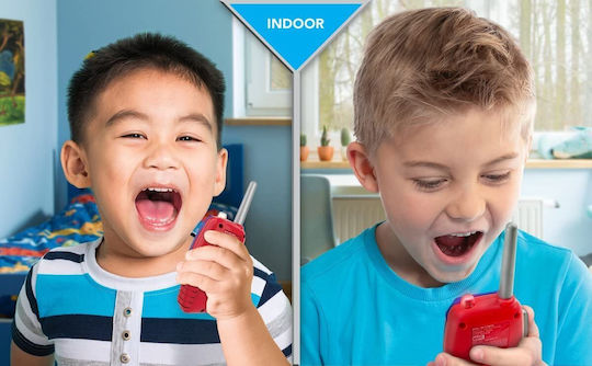 eKids Spiderman Walkie Talkies Μπλε-Κόκκινο για 3+ Ετών 2τμχ