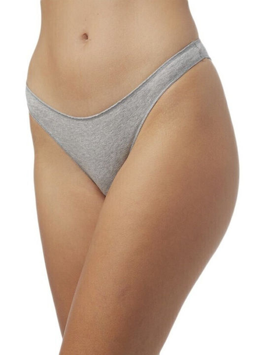 Miss Rio Βαμβακερά Дамско Слип 2Pack Черно/бяло