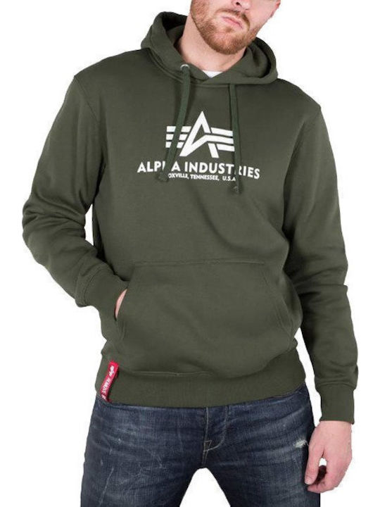Sweatshirt with Hood Khaki