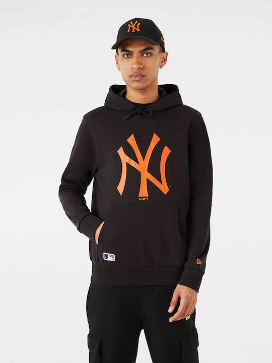 MLB Seasonal Team Logo New York Sweatshirt with Hood Black