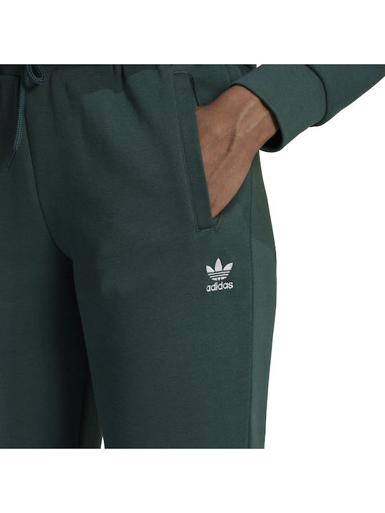 Adicolor Essentials Παντελόνι Φόρμας με Λάστιχο Fleece Πράσινο