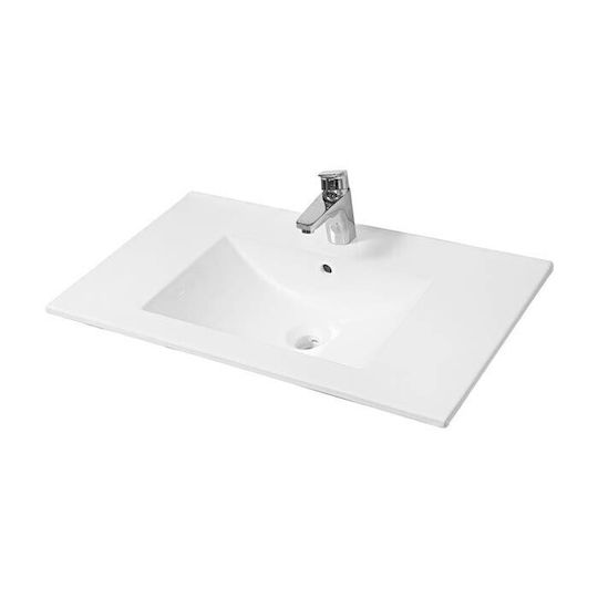 Mabo Apia Waschtisch mit Waschbecken Mattlack L70xB45xH87cm Weiß