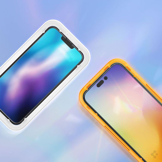 Spigen Glas.tr Slim Alignmaster 0.3mm Full Face Tempered Glass 2τμχ Μαύρο (iPhone 14 Pro)