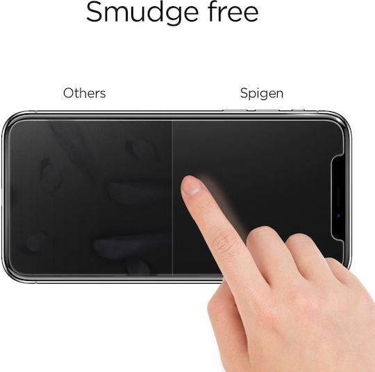 Spigen GLAS.tR Slim Vollflächig gehärtetes Glas (iPhone 14 Pro Max)