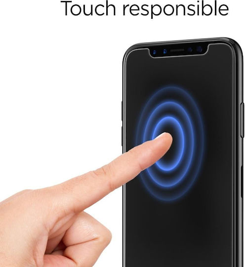 Spigen GLAS.tR Slim 2.5D Full Face Tempered Glass Μαύρο (iPhone 14 Pro)