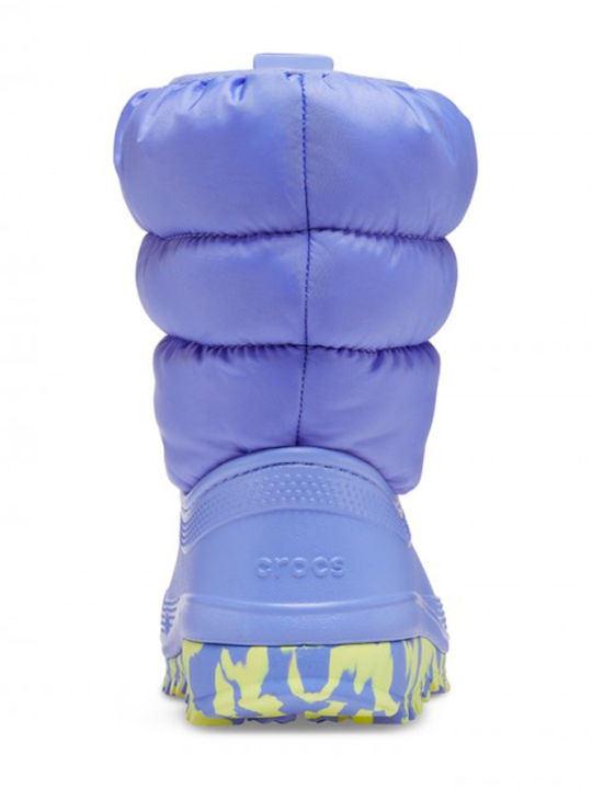 Classic Neo Puff Kids Snow Boots Purple