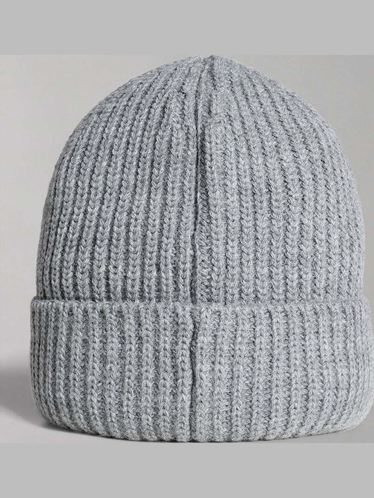 Foli 3 Beanie Ανδρικός Σκούφος με Rib Πλέξη σε Γκρι χρώμα NP0A4GK81601