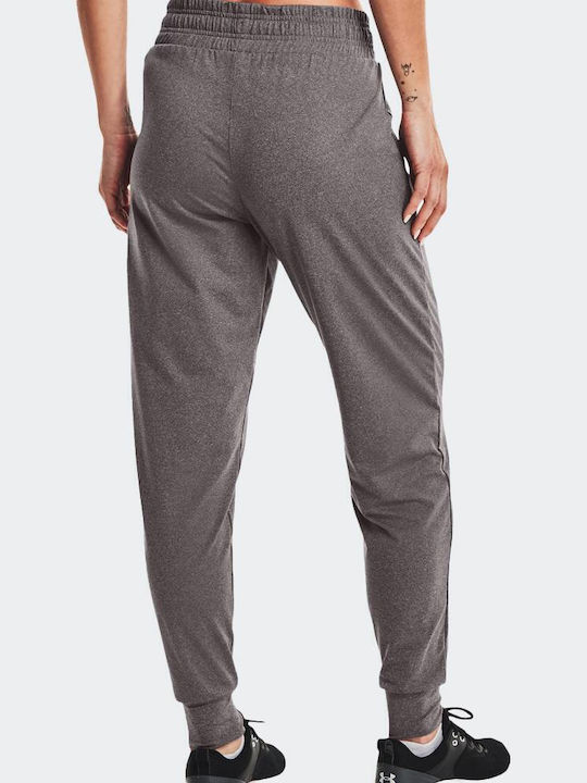 Under Armour Pantaloni de trening pentru femei cu cauciuc Gri