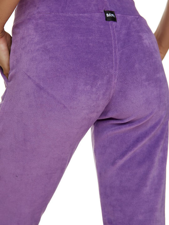 Bodymove Women's Jogger Sweatpants Purple Velvet