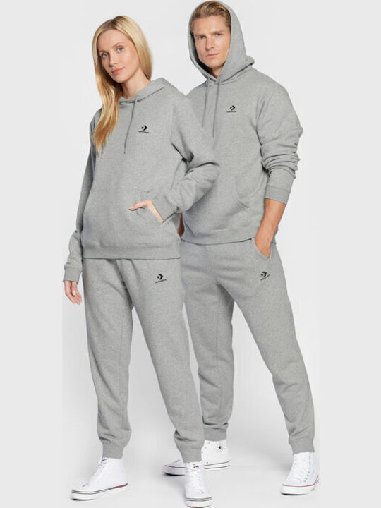 Damen Jogginghose mit Hohe Taille und Jogger Fleece Farbe Grau