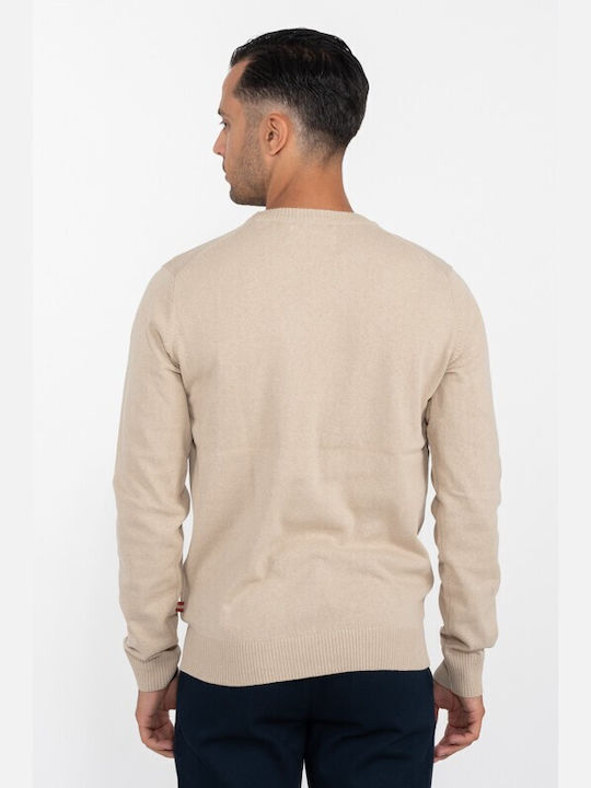 Marcus Men's Long Sleeve Sweater Beige