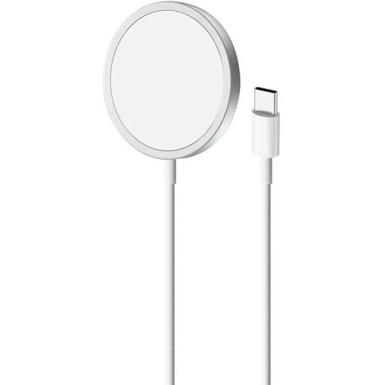 Puro Magsafe Ladegerät und Kabel USB-C 15W Weißs (CUSBCMAG1-WHI)