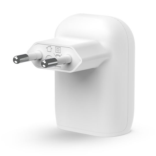 Belkin Φορτιστής με Θύρα USB-C και Καλώδιο USB-C - USB-C 30W Power Delivery Λευκός (Boost Charge)
