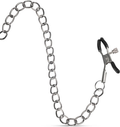 Easytoys Open Ball Gag with Nipple Clamps BDSM Kit σε Μαύρο Χρώμα