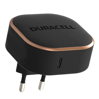 Duracell Încărcător Fără Cablu cu Port USB-C 20W Livrarea energiei Negruς (DRACUSB18-EU)