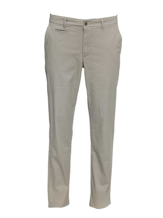 Double Men's Trousers Chino in Regular Fit Gray