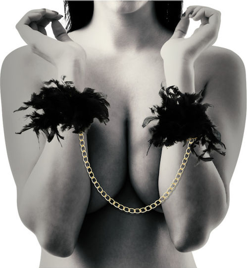 Coquette Chic Desire Fetish Hand Cuffs Deluxe Handcuffs in Silver Color