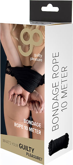 Guilty Pleasure Bondage Rope Σχοινί Δεσίματος σε Μαύρο Χρώμα