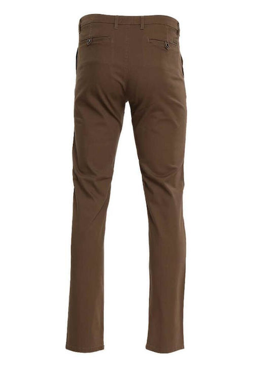 Double Herrenhose Chino in Normaler Passform Camel