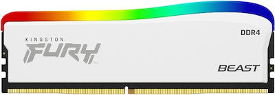 Kingston Fury Beast RGB 16GB DDR4 RAM με 2 Modules (2x8GB) και Ταχύτητα 3200 για Desktop