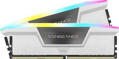 Corsair Vengeance RGB 32GB DDR5 RAM with 2 Modules (2x16GB) and 5200 Speed for Desktop