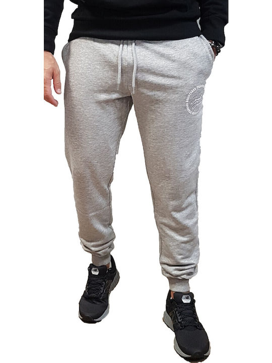 Παντελόνι Φόρμας με Λάστιχο Light Grey Melange