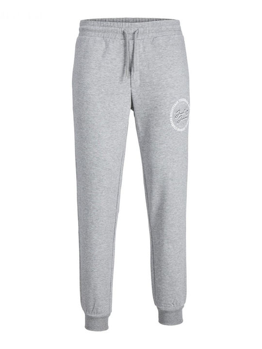 Παντελόνι Φόρμας με Λάστιχο Light Grey Melange