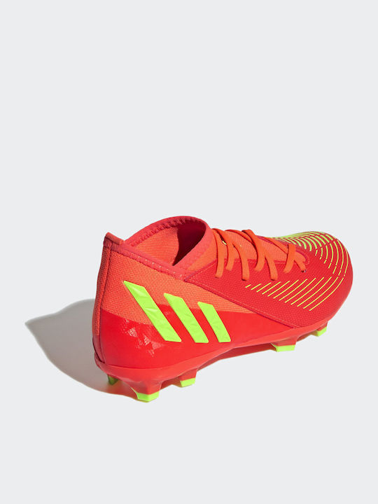 Predator Edge 3 Kids Molded Soccer Shoes Solar Red / Solar Green / Core Black