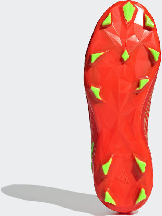 Predator Edge 3 Kids Molded Soccer Shoes Solar Red / Solar Green / Core Black