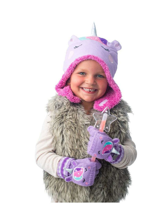 Flapjackkids Kids Gloves Fingerless Purple 1pcs