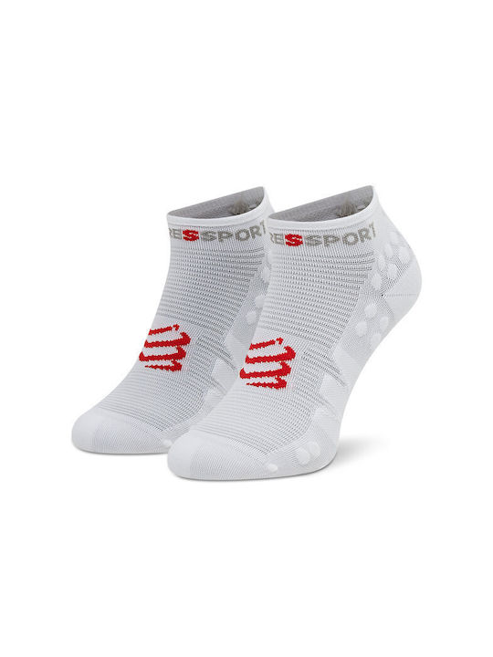 Compressport V3.0 Pro Racing RSLV3-0000 Șosete pentru Alergare Albe 1 pereche