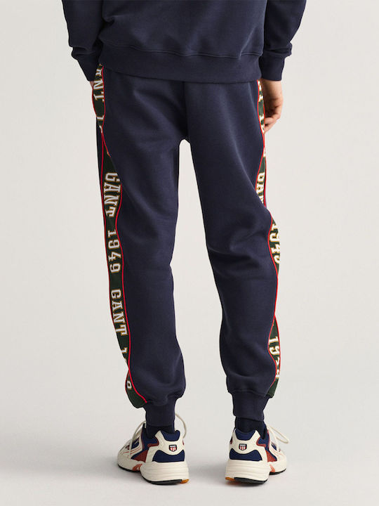 Gant Men's Sweatpants with Rubber Navy Blue