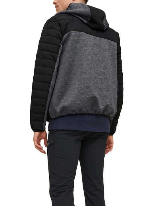 Jack & Jones Ανδρικό Μπουφάν Puffer Μαύρο