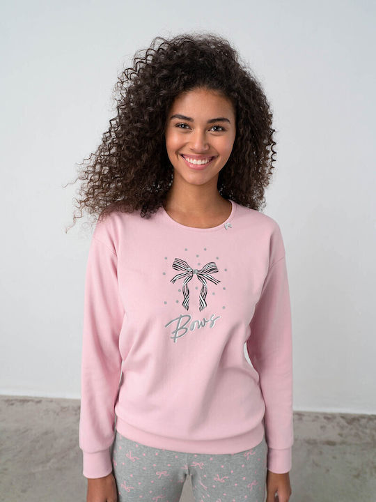 Vamp Sommer Damen Pyjama-Set Rosa