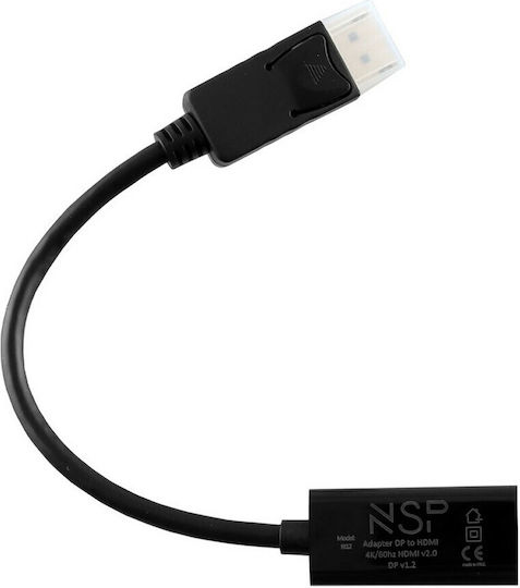 NSP N12 Μετατροπέας DisplayPort male σε HDMI female
