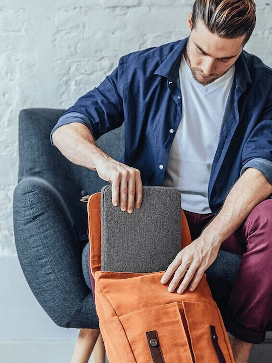 Inateck 360° Protection Σετ με Τσαντάκι Αδιάβροχη Θήκη για Laptop 13" σε Γκρι χρώμα