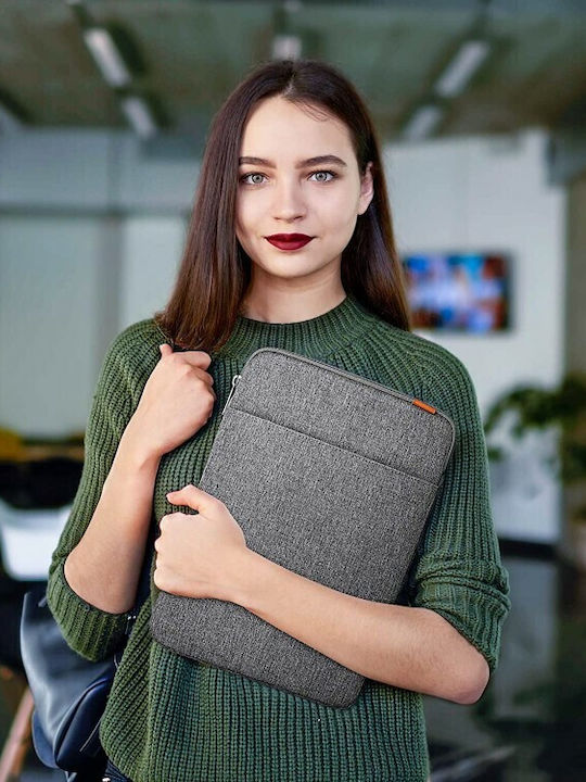 Inateck 360° Protection Σετ με Τσαντάκι Αδιάβροχη Θήκη για Laptop 13" σε Γκρι χρώμα