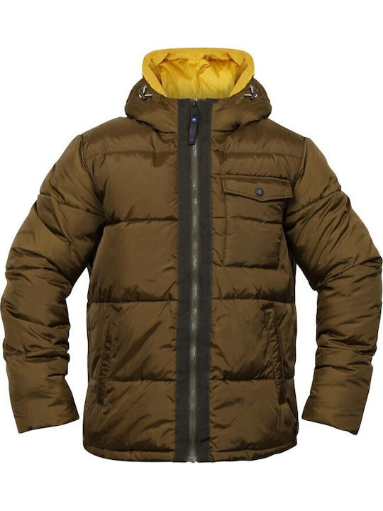 Winter Jacket Puffer Khaki