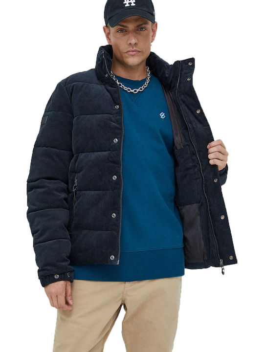 Winter Jacke Puffer Marineblau