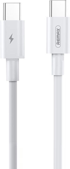 Remax USB 2.0 Cable USB-C Male - USB-C 100W PD White 2m