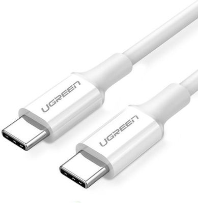 Ugreen US264 USB 2.0 Cable USB-C male - USB-C male Λευκό 2m (60520)